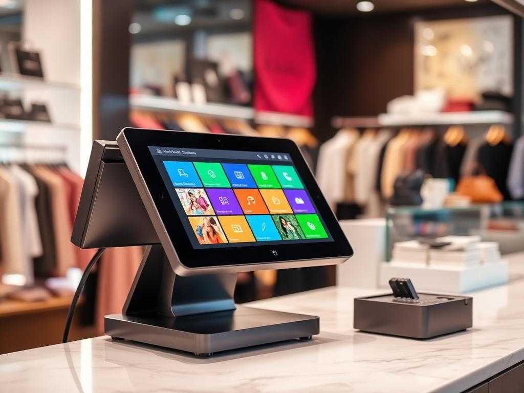 PDV moderno em loja de moda